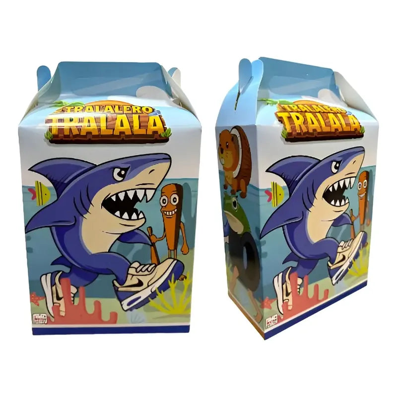 Pack 10 Cajitas De Cumpleaños Y Cotillón Tralaleros Brainrot