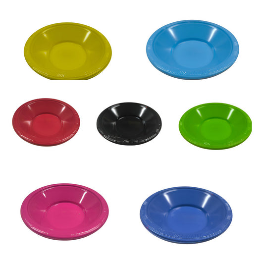 Pack 6 Platos Plásticos Cumpleaños Ondos 17 Cm