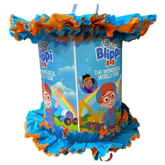 Piñata Cumpleaños Blippi Cotillón Celeste Blippi