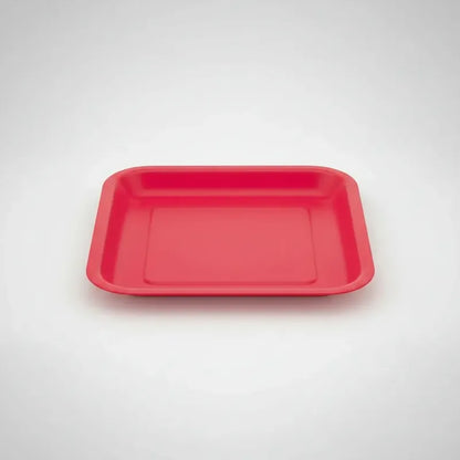 10 Platos De Cartón Cuadrados De Colores Cumpleaños 18 Cm