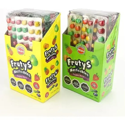 Masticable Mabu Caramelos Masticables Frutales Con Caramelos 16 g 20 u Pack X 24