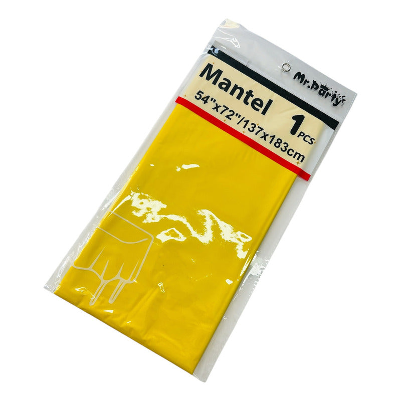 Mantel Plástico De Colores 137 X 183 Cm