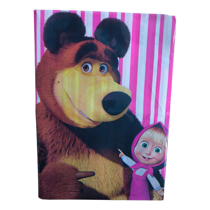 Cotillón Infantil Mantel Cumpleaños Masha Y El Oso