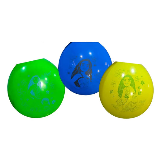 Pack 12 Globos Cumpleaños Moana Cotillón Surtido