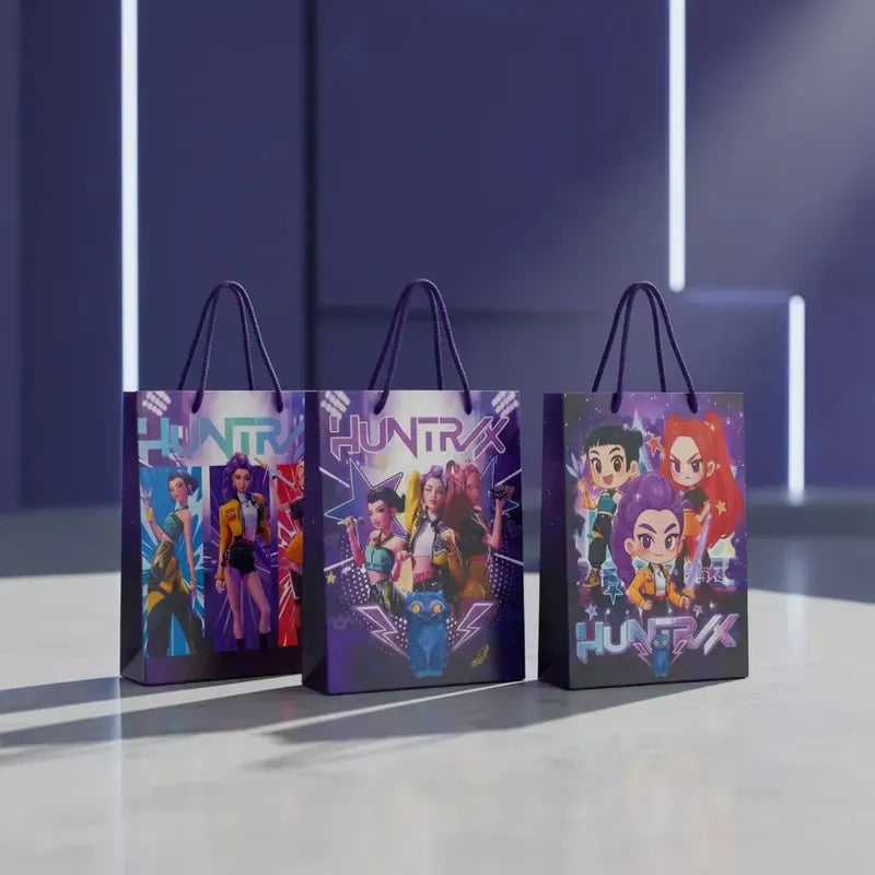 Bolsas De Guerreras Kpop-huntrix Rumy- Zoey-mira Diseños Variados Pack 12 Guerreras K-pop