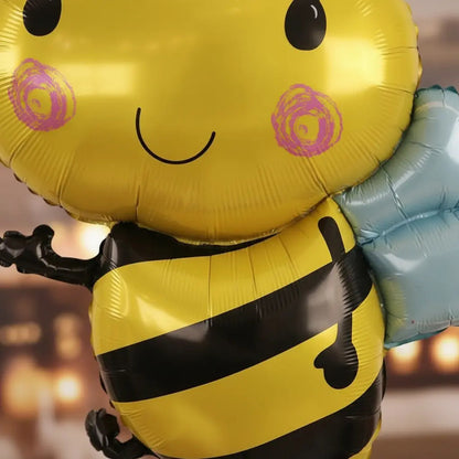 Globo Decorativo Mylar Metalizado Abejita 89.5 Cm Amarillo