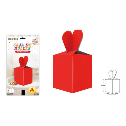6 Unidades Cajitas De Dulce O De Sorpresa  Color A Eleccion