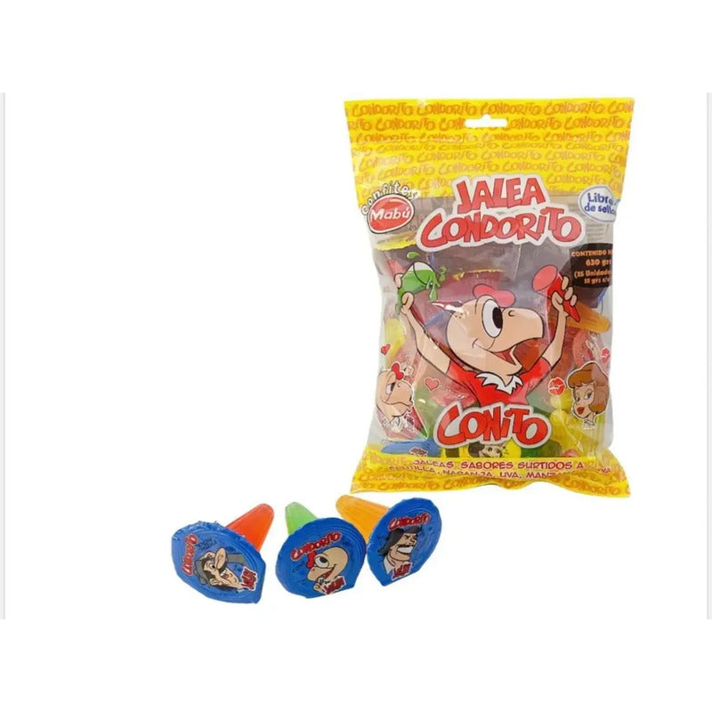 Jalea Mabu Conito Mabú Sabores Surtidos Con Gelatina 35 u Pack X 35