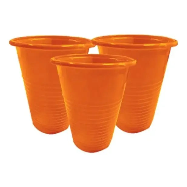 25 Vasos Plásticos Unicolor  De 200 Cc Color A Eleccion
