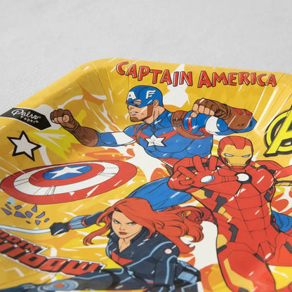 Plato Cumpleaños Avengers X6 Cotillón Activarte Multicolor