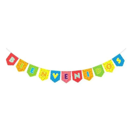 Guirnalda Banderin Bienvenidos 5 Mts Decoración Cumpleaños
