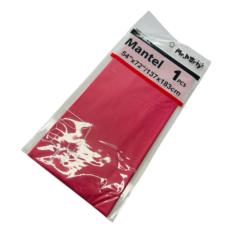 Mantel Plástico De Colores 137 X 183 Cm