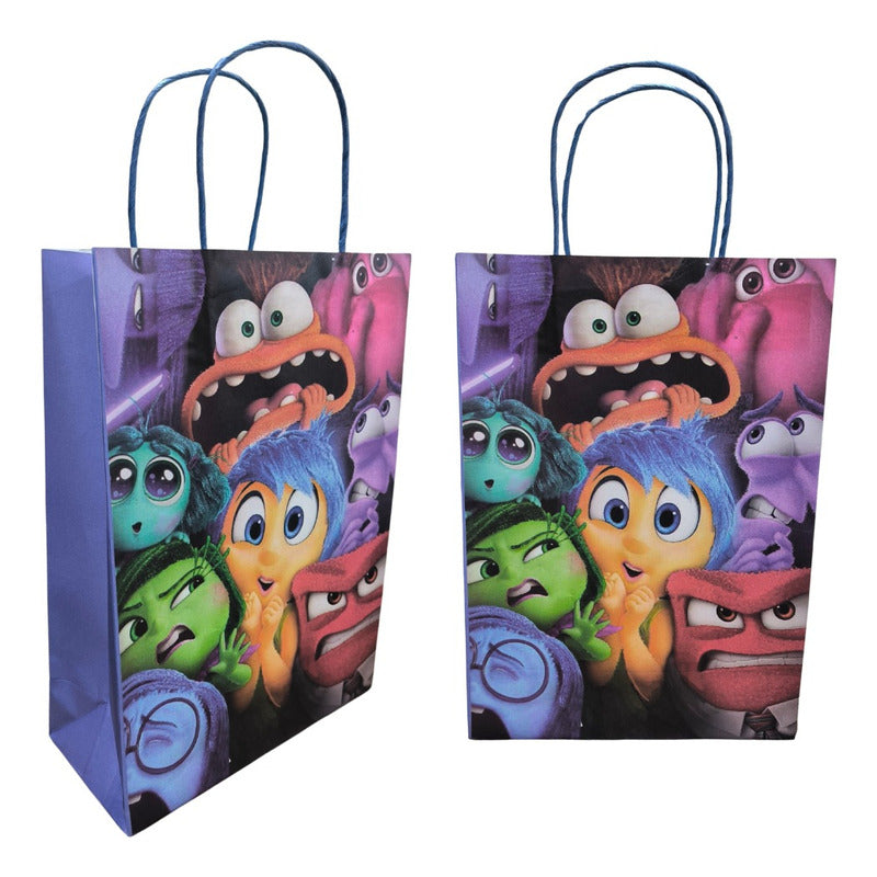 Pack 10 Bolsas De Cumpleaños Intensamente 22x32 Cm