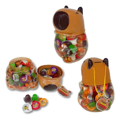 Jaleas De Frutas Surtidas Mabu X100 Frasco Capibara Alcancía
