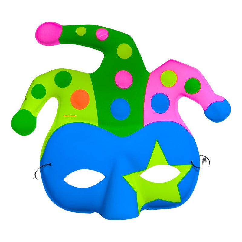 Pack 2 Antifaz Flúor Payaso