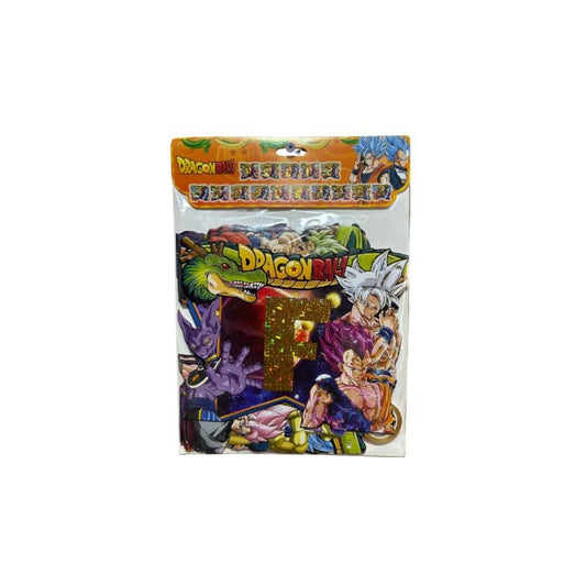 Cotillon Dragón Ball Z Guirnalda Feliz Cumpleaños