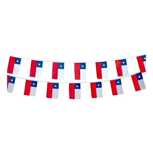 Guirnalda Banderas De Tela Fiestas Patrias 6 Mts