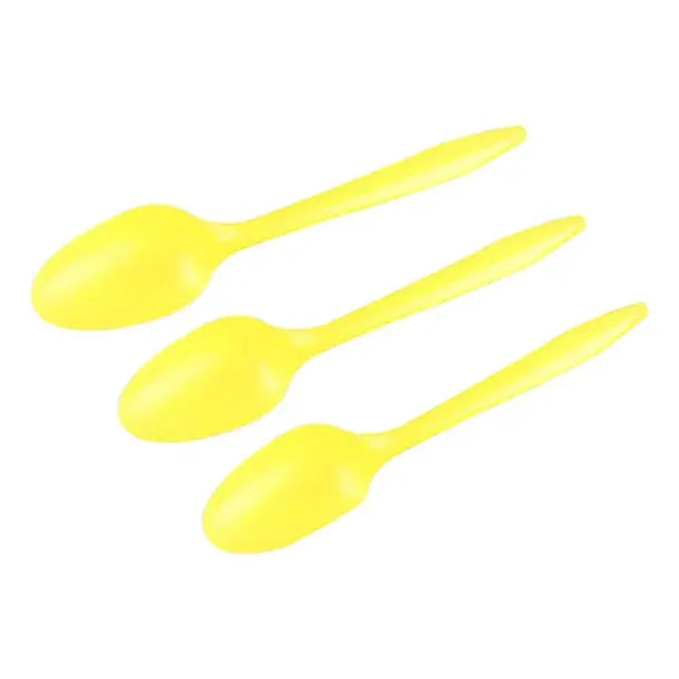 20 Cucharas Plásticas Desechables De Color Cotillón