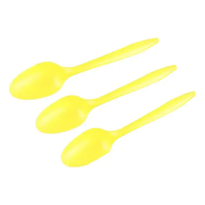 20 Cucharas Plásticas Desechables De Color Cotillón
