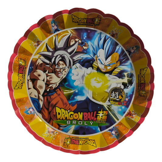 Pack 4 Bandejas Cumpleaños Dragon Ball Z ( Cartón 32 Cm )