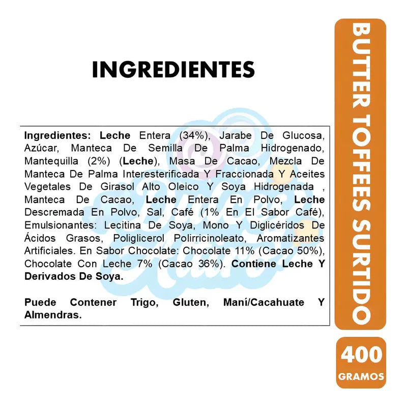 Butter Toffes Surtido ( Contiene 66 Unidades)