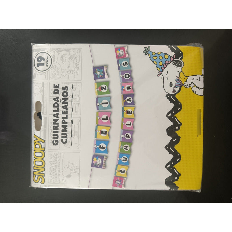 Cotillón Cumpleaños Snoopy Guirnalda