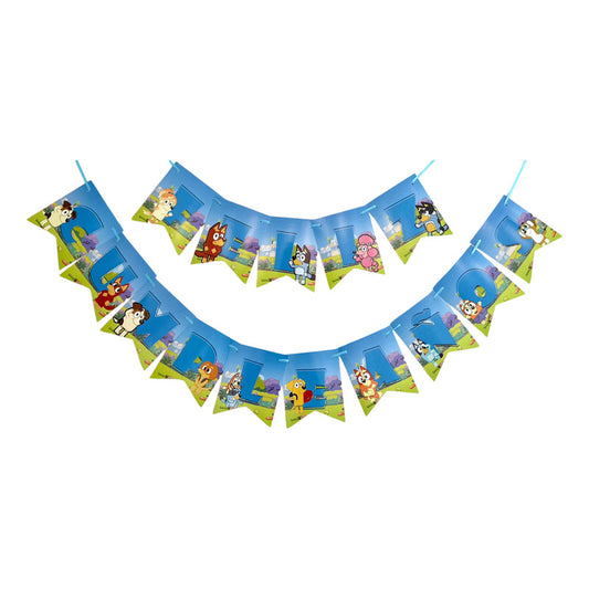 Cumpleaños Bluey Bingo Guirnalda Feliz Cumpleaños