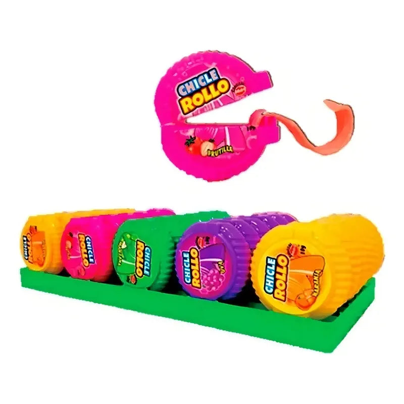 Chicle Rollo Mabu Surtidos 30 Unidades Sabores Frutales