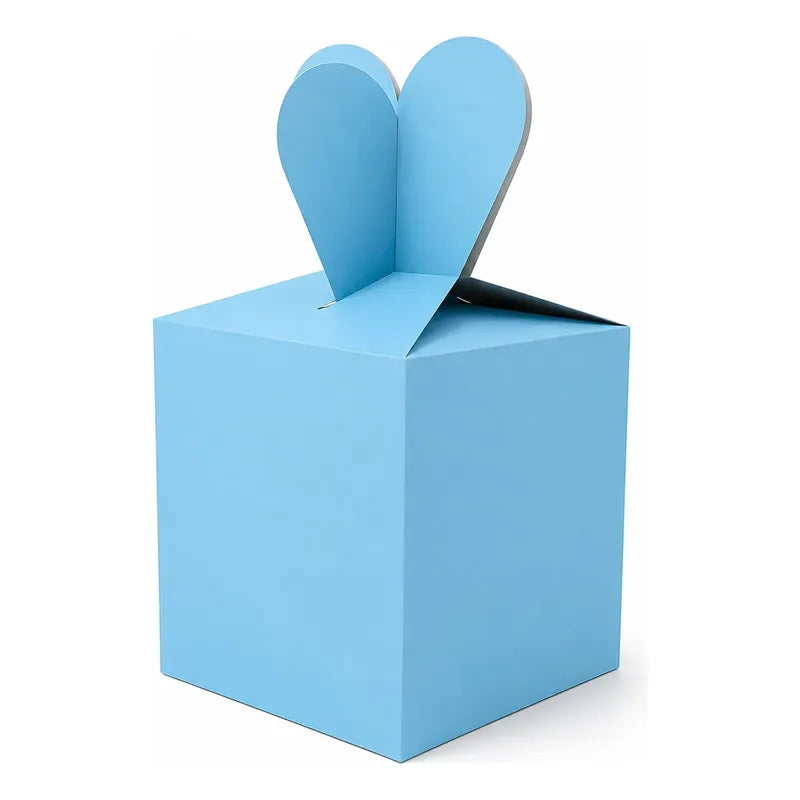 Pack 6 Cajitas De Regalo Para Fiestas Souvenir Cotillón Celeste