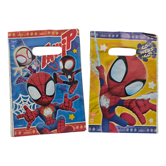 Pack 6 Bolsas Dulceras Cumpleaños Spiderman