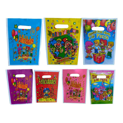 Pack 10 Bolsas Cumpleaños Retro Ochentero Y Años 90 Surtido
