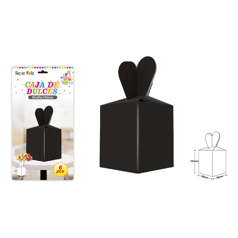 6 Unidades Cajitas De Dulce O De Sorpresa  Color A Eleccion