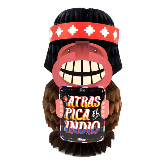 Adorno Fiestas Patrias Indio Panal Atrás Pica El Indio
