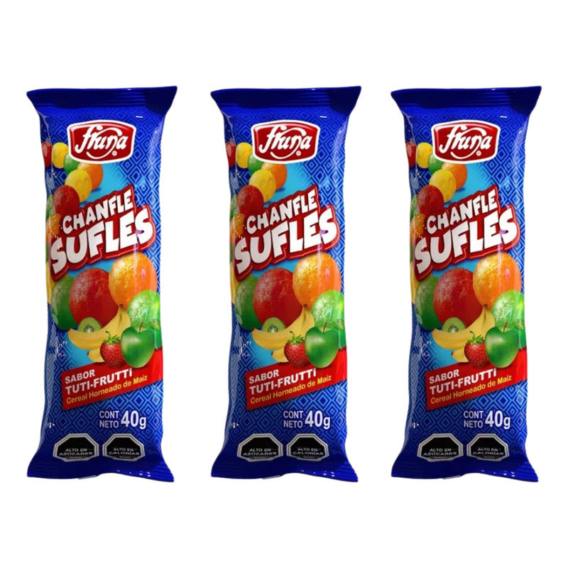 Chanfles Sufles Sabor A Tutti-frutti (manga 10 Unidades)
