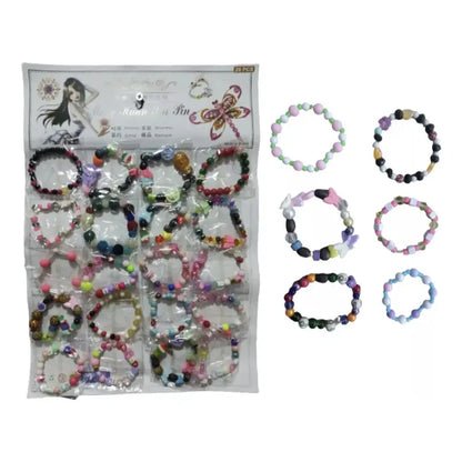 Pack 20 Juguetes De Sorpresa Cumpleaños Pulseras Niñas