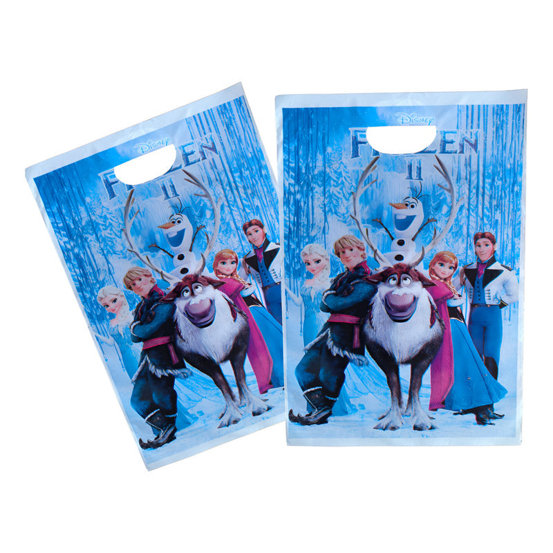Pack 10 Bolsas Cumpleaños Frozen 20x30 Cm