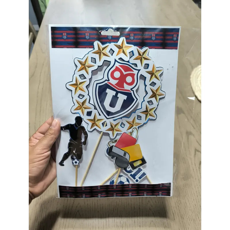 Topper Torta Cumpleaños La U De Chile (5 Unidades)