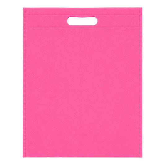 Pack 10 Bolsa Ecológica Reutilizable Tnt Con Asa 25x31 Rosa
