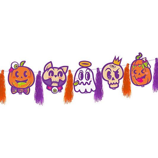 Decoración Halloween Guirnalda Colgante Con Flecos