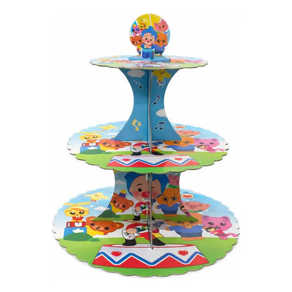 Porta Cupcakes Payaso Plim Plim Cumpleaños Azul