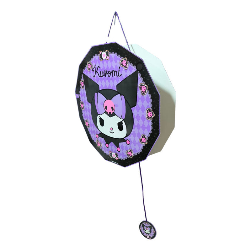 Piñata Cumpleaños 3d Kuromi Armable Violeta