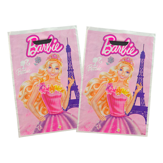 Pack 10 Bolsas Dulceras Cumpleaños Barbie 20x30 Cm