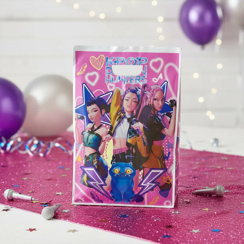 Pack 10 Bolsas Cumpleaños Dulceras Guerreras Kpop