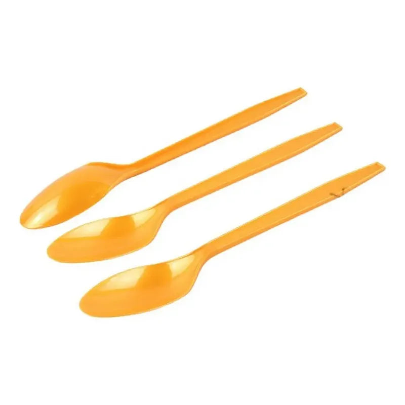 20 Cucharas Plásticas Desechables De Color Cotillón