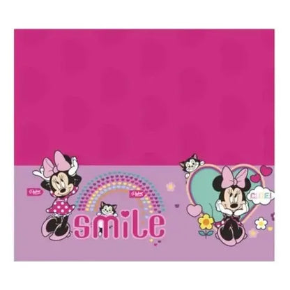 Mantel Cumpleaños Minnie Mouse  Rosa Claro Lisa