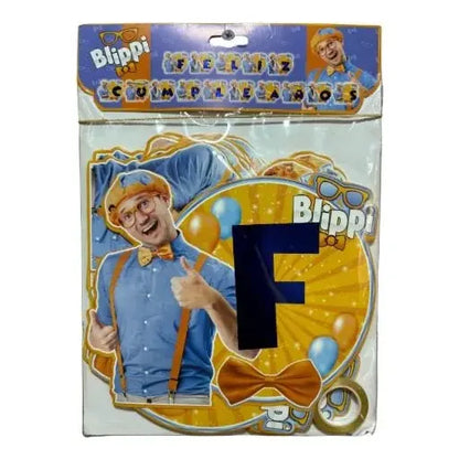Cotillón Infantil Guirnalda Feliz Cumple Blippi