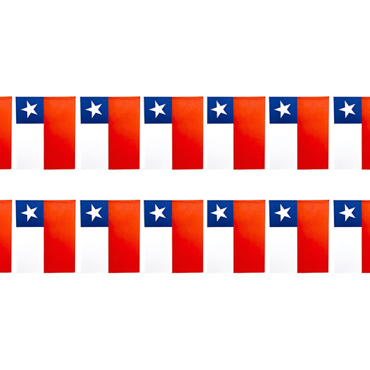 Fiestas Patrias Guirnalda Bandera Papel Chile  10mts