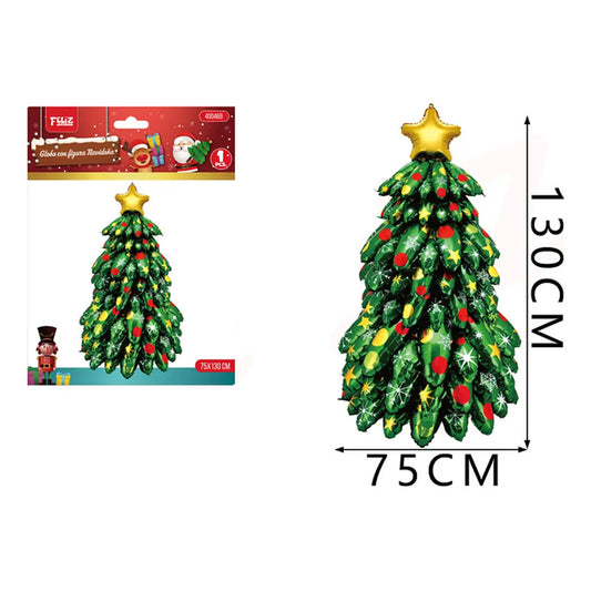 Globo Decorativo Árbol De Navidad 75x130 Cm Verde