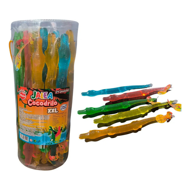 Dulces Jaleas Cocodrilos Gigantes Mabu Xxl 70g (24 Unidades)