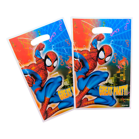 10 Bolsas Dulceras Cumpleaños Spiderman